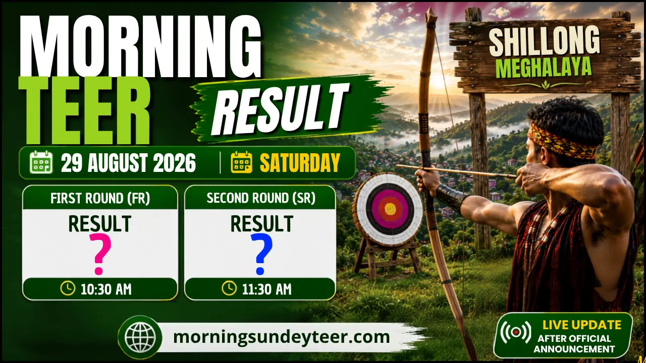 Morning Sunday Teer Result Today 29 August 2026 – Live FR SR Update & Previous Chart